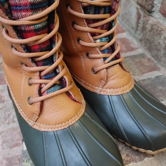 SPORTO FLANNEL LINED WATERPROOF DUCK BOOTS,  9M - Picture 5 of 15